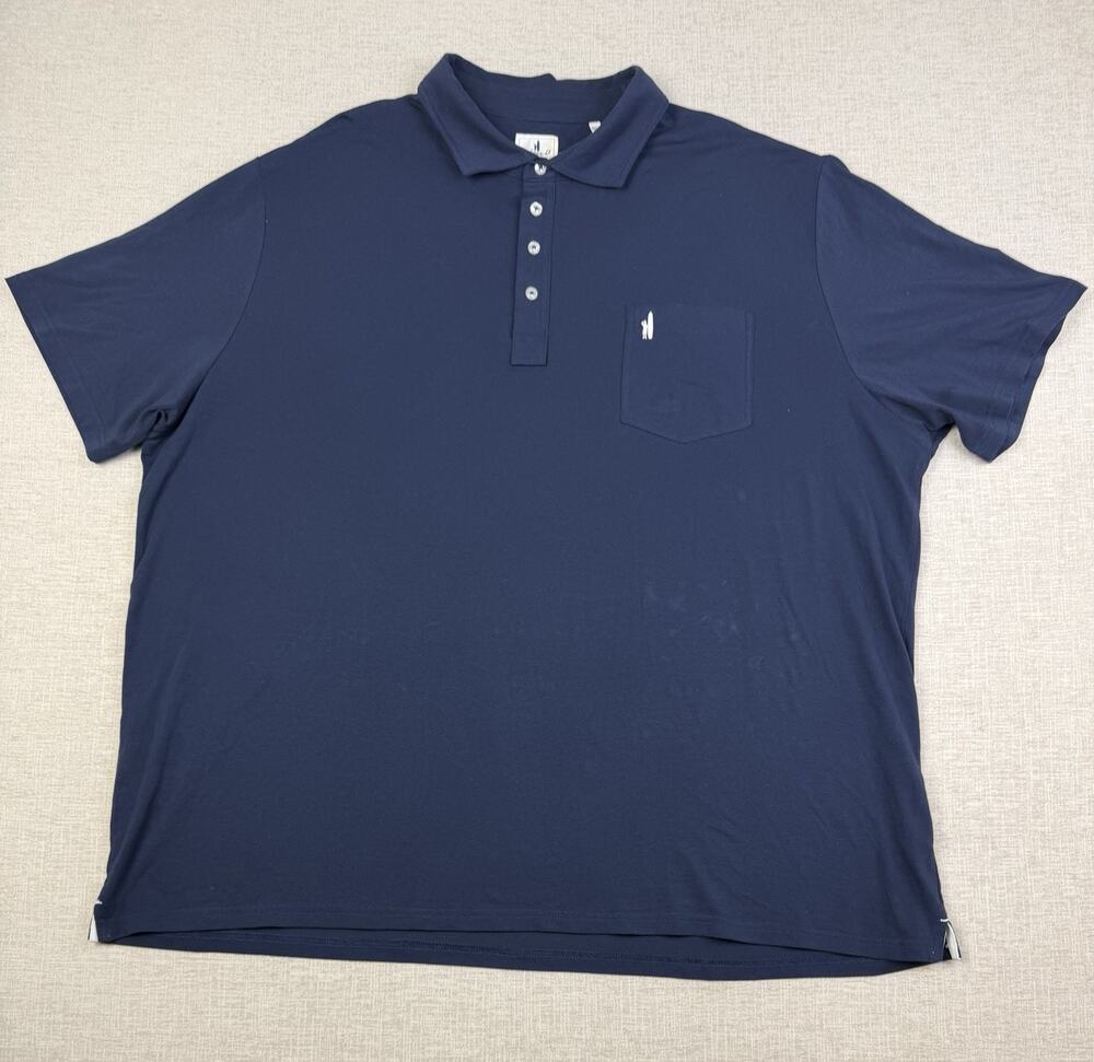 Johnnie-O Hangin’ Out Polo Shirt Men’s 4XB Navy Cotton Stretch Short Sleeve